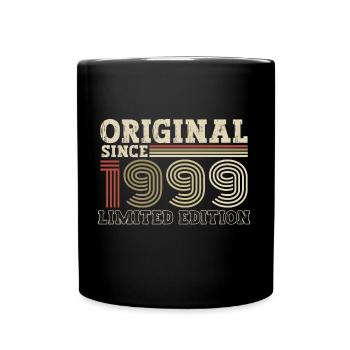 Original since 1999 vintage birthday gift - Full Colour Mug - black - Front