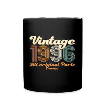 Original vintage 1996 26th birthday gift - Full Colour Mug - black - Front