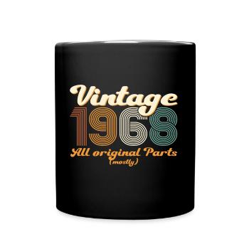 Cadeau original vintage 1968 54ème anniversaire - Mug uni - noir - Devant