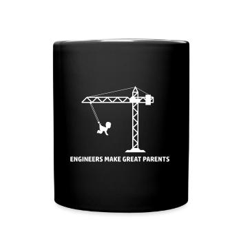 Engineers make great parents - Tasse einfarbig - Schwarz - Vorne
