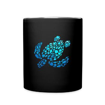 Turtle Sea Ocean Animals Turtle - Full Colour Mug - black - Front