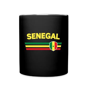 Senegal fan tshirt/trikot for global competitions - Full Colour Mug - black - Front