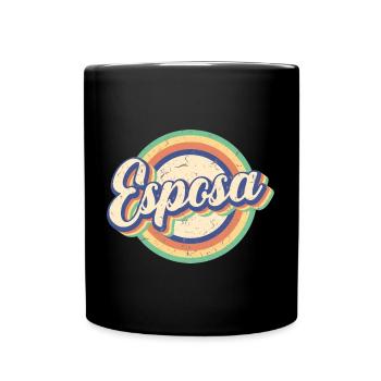 Esposa Retro Wife To Be Bride Couple Wedding Gift - Full Colour Mug - black - Front