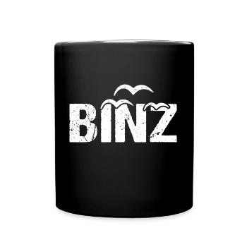 Binz Möwen Ostsee Seebad Binz - Tasse einfarbig - Schwarz - Vorne