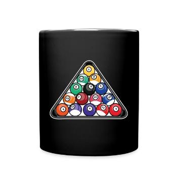 Billiard Triangle - Full Colour Mug - black - Front