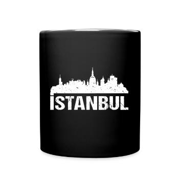 Istanbul Skyline - Tasse einfarbig - Schwarz - Vorne