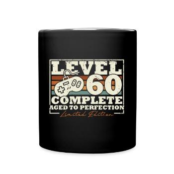 60 Birthday Level 60 Complete 60 Years Gift - Full Colour Mug - black - Front