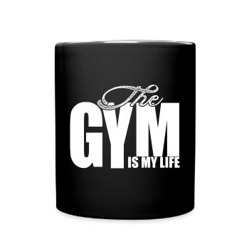 Gym Bodyuilder Fitness T-shirt Geschenkidee - Tasse einfarbig - Schwarz - Vorne