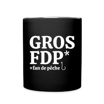 pêche, pêcheur, fan de pêche - Mug uni - noir - Devant