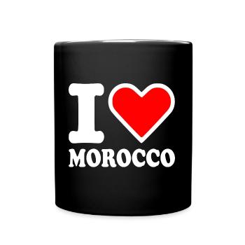 I love morocco - Mug uni - noir - Devant