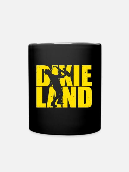Dixieland Saxefone Jazz Music - Mug uni - noir