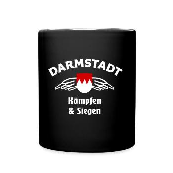 Die Darmstädter - Tasse einfarbig - Schwarz - Vorne
