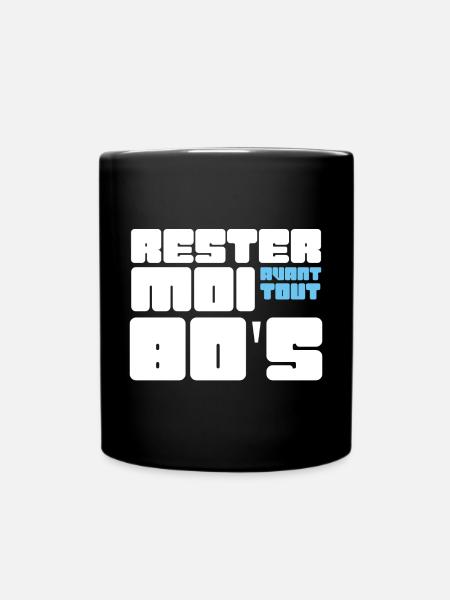 Rester moi avant tout 80's - Mug uni - noir