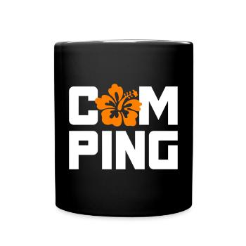 Camping Hawaii Holiday Van Life Camper Camping-car Fan - Mug uni - noir - Devant