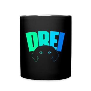 3ème anniversaire garçons chien de 3 ans - Mug uni - noir - Devant