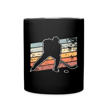 Eishockey  - Full Colour Mug - black - Front
