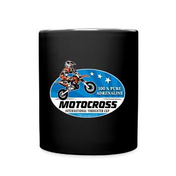 Kinder Motocross - KIDS MX - Full Colour Mug - black - Front