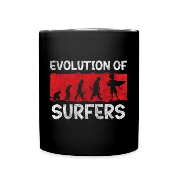Surf Wave Planche à voile Nature - Mug uni - noir - Devant