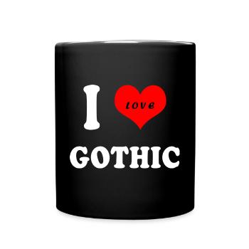 I Love Gothic - Full Colour Mug - black - Front