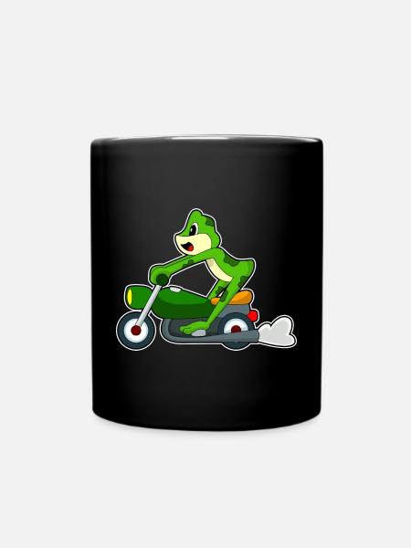 Frog Motorcycle - Full Colour Mug - black
