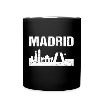Madrid Skyline Espagne Capitale Madrid - Mug uni - noir - Devant