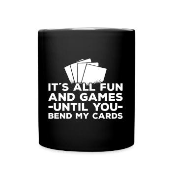 Jeu de cartes à collectionner - Mug uni - noir - Devant