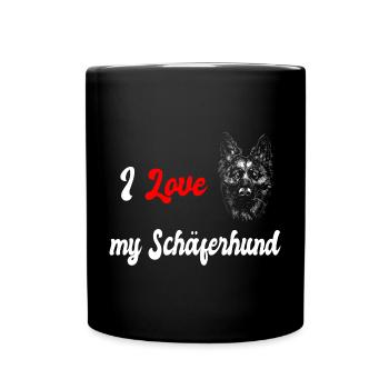 J'adore mon berger allemand - Mug uni - noir - Devant
