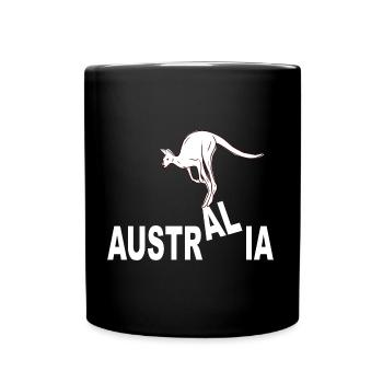 AUSTRALIA KANGAROO - Full Colour Mug - black - Front