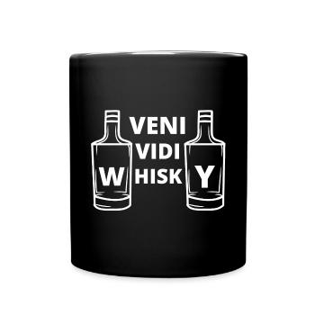 whisky, drinking whisky, whisky lover - Full Colour Mug - black - Front