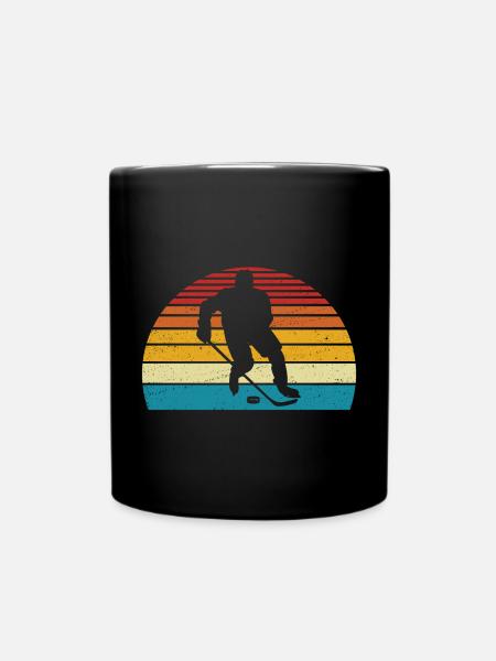 Hockey retro t-shirt eishockey - Tasse einfarbig - Schwarz