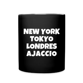 Corsica, island of beauty, Ajaccio - Full Colour Mug - black - Front