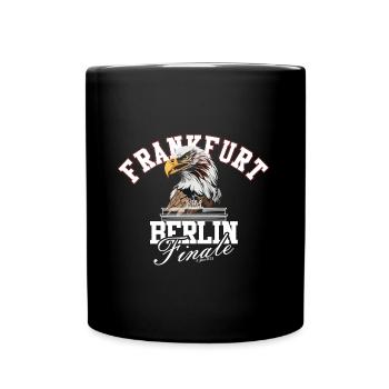 Frankfurt Berlin Finale 2023 Pokal - Tasse einfarbig - Schwarz - Vorne