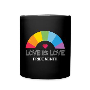 L’amour est l’amour. Mois de la fierté. - Mug uni - noir - Devant