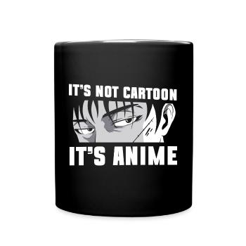 Manga Senpai Kanji Nerd - Tasse einfarbig - Schwarz - Vorne