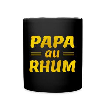 Papa au Rhum c - Mug uni - noir - Devant