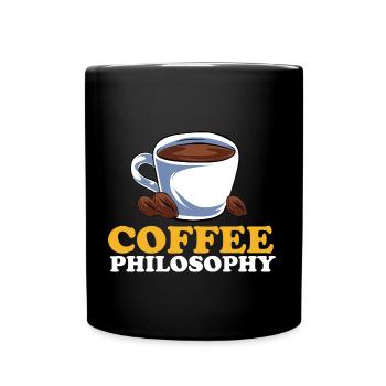 Philosophie Lehrer Poesie Wissenschaft Buch Kaffee - Tasse einfarbig - Schwarz - Vorne