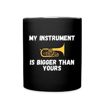 Marching Band Mellophone Musician - Full Colour Mug - black - Front