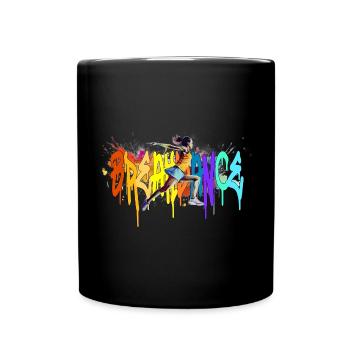 Breakdance Girl Bgirl B-Girl - Full Colour Mug - black - Front