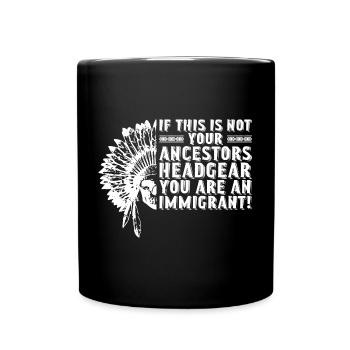 Proud Indigenous People Native American's Day - Tasse einfarbig - Schwarz - Vorne