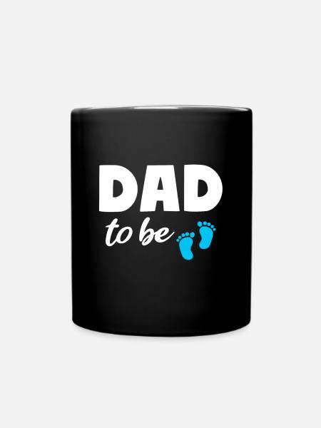 Dad to be Boy Dad Pregnancy Dad - Full Colour Mug - black