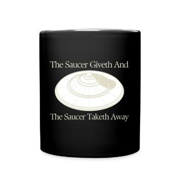 L’amant de la soucoupe donne et emporte un extraterrestre OVNI - Mug uni - noir - Devant