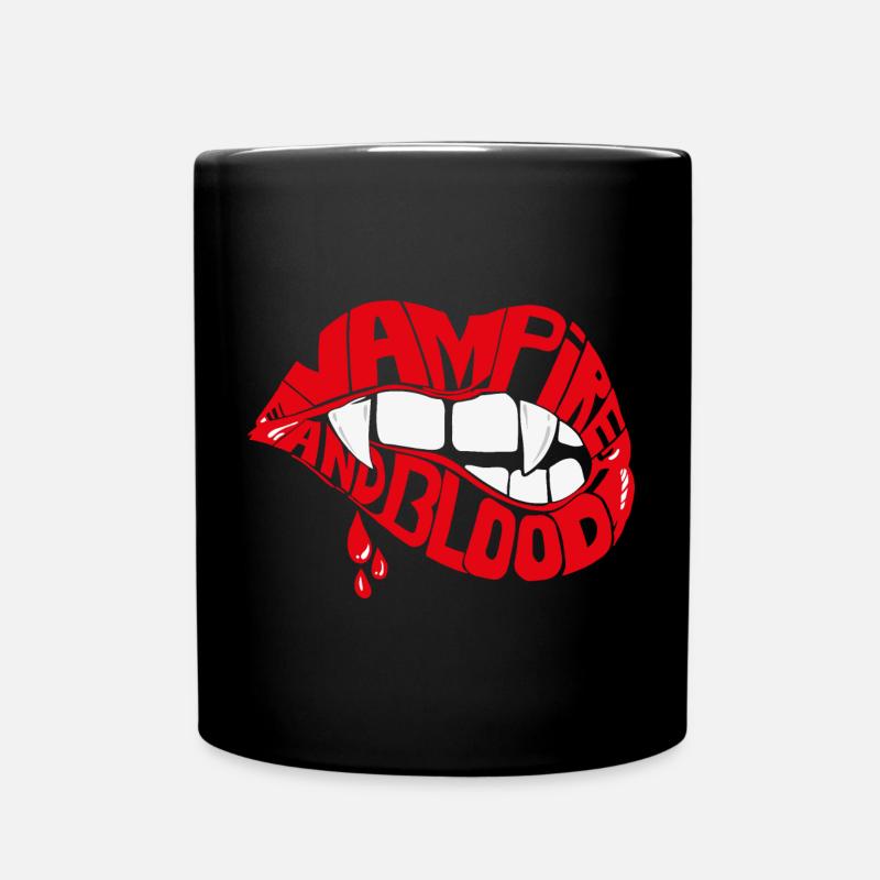 Vampire Lip - Full Colour Mug - black