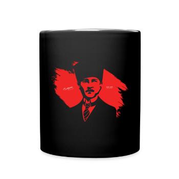 Ataturk Cumhuriyet Mustafa Kemal Atatürk Gift - Full Colour Mug - black - Front