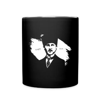 Mustafa Kemal Atatürk Turquie cadeau - Mug uni - noir - Devant