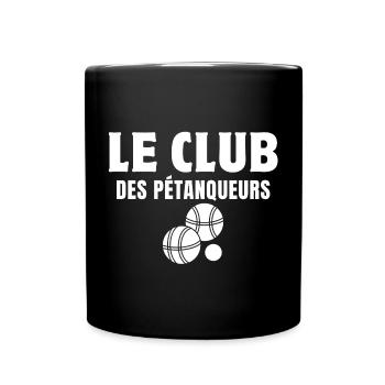 club de pétanque, pétanqueur, pétanque - Mug uni - noir - Devant