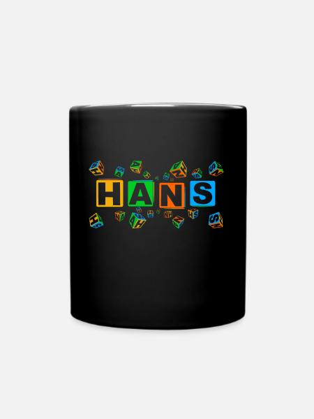 HANS colourful cubes - Tasse einfarbig - Schwarz