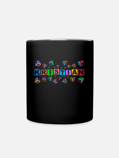 KRISTIAN colourful cubes - Tasse einfarbig - Schwarz