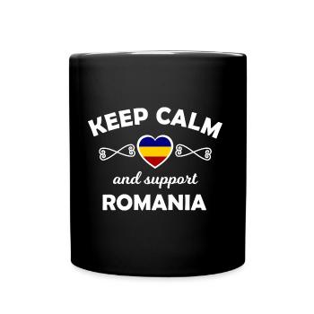 Les fans de Roumanie - Mug uni - noir - Devant