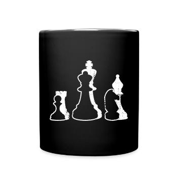 Chess pieces - Full Colour Mug - black - Front