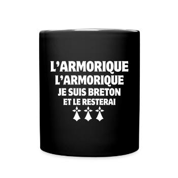 Bretagne, Breton, Armorique - Mug uni - noir - Devant